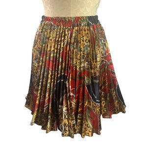 12 Years David Charles England Girls Pleated Satin Skirt Lined
